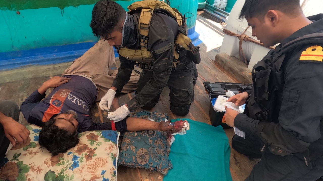 Indian Navy's Mission Deployed stealth frigate INS Trikand