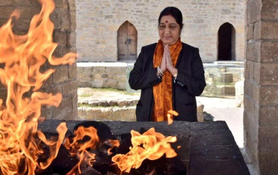 Former Foreign Minister Sushma Swaraj visited Azerbaijan