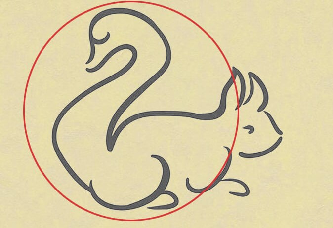 तस्वीर में पहले नजर आया हंस (Mind Journal) तस्वीर में पहले नजर आया हंस (Mind Journal)