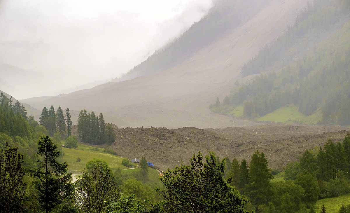 Switzerland Glacier landslide