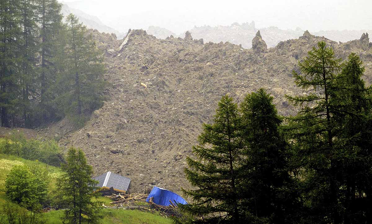 Switzerland Glacier landslide