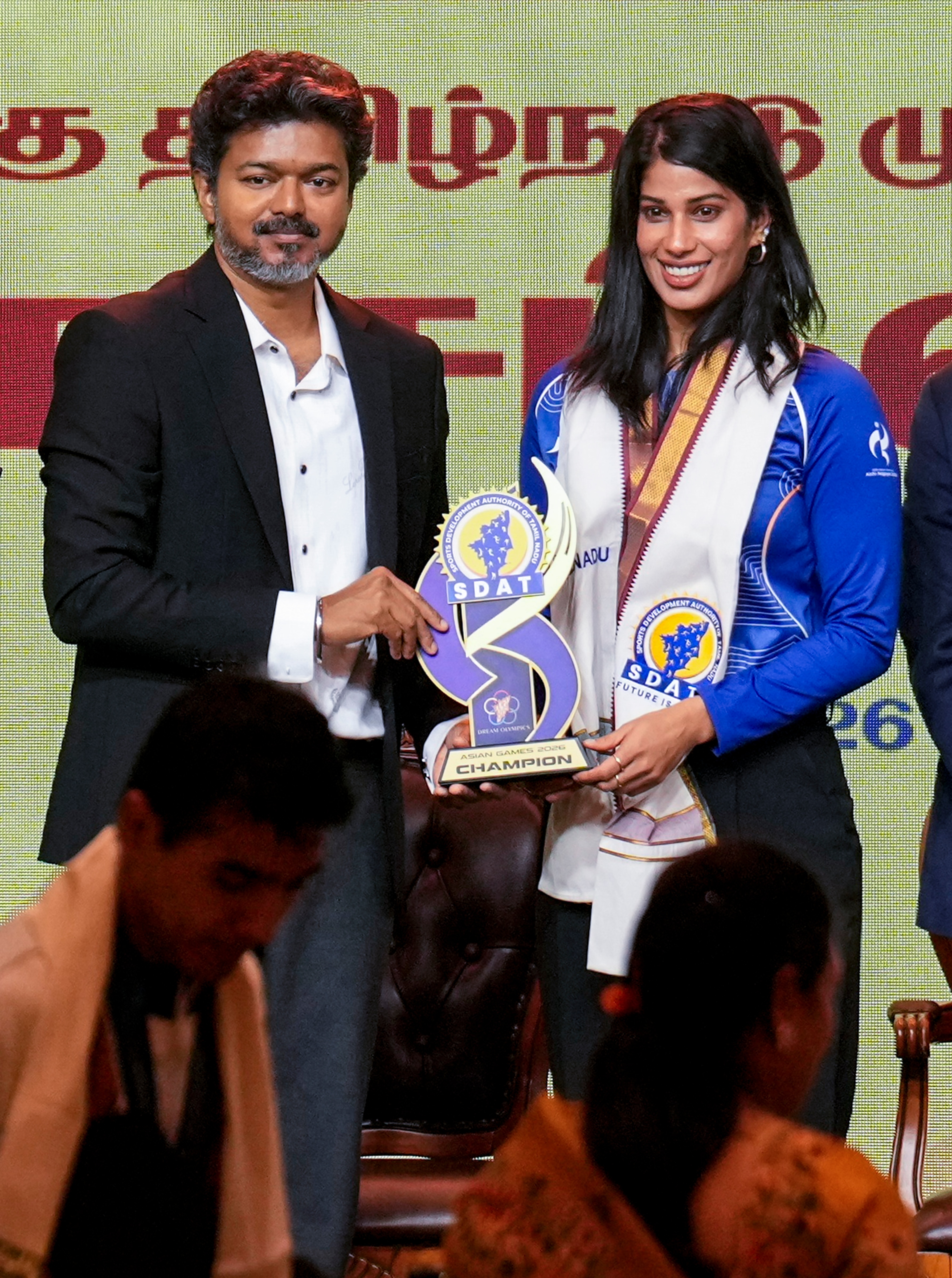 CM Vijay with Joshna