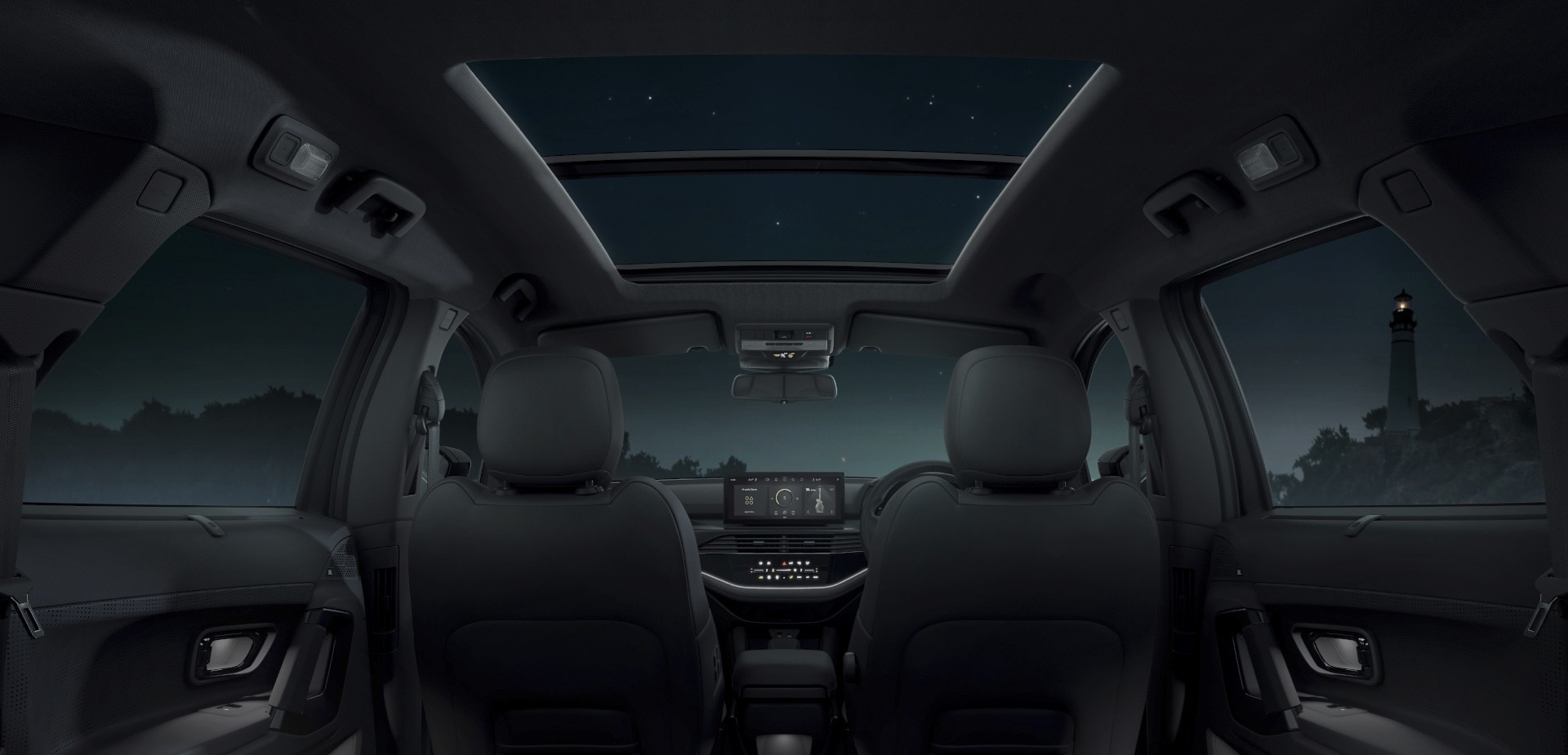 Tata Safari Stealth Edition interior Tata Safari Stealth Edition interior