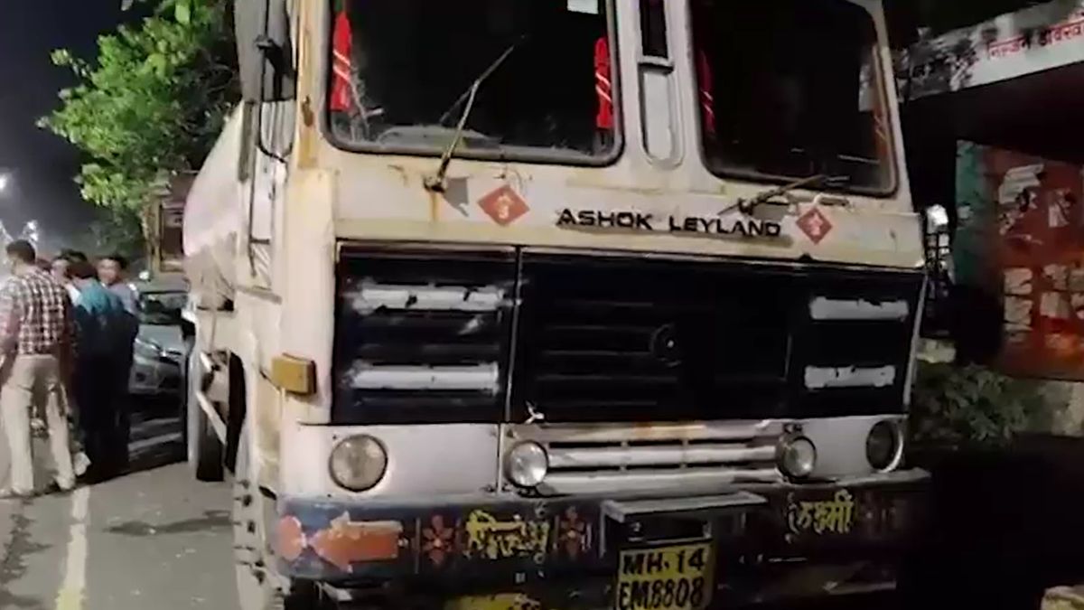 Thane Mumbra 10600 Litres Suspected Stolen Petrol Seized Tanker Thane Mumbra 10600 Litres Suspected Stolen Petrol Seized Tanker