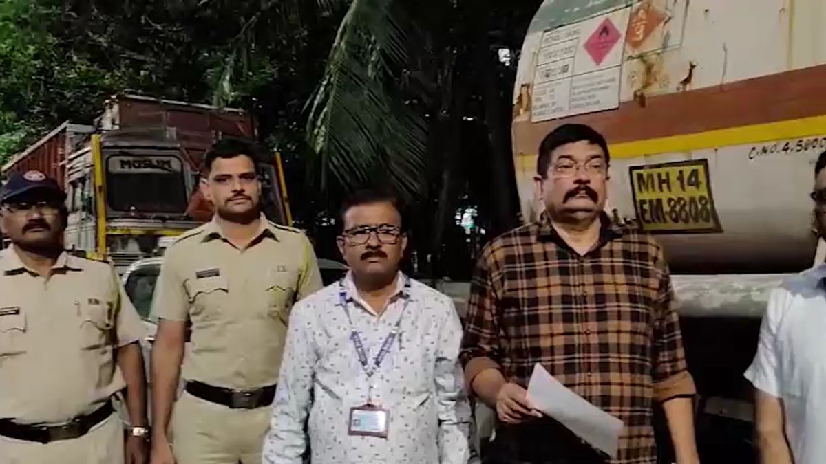 Thane Mumbra 10600 Litres Suspected Stolen Petrol Seized Tanker Thane Mumbra 10600 Litres Suspected Stolen Petrol Seized Tanker