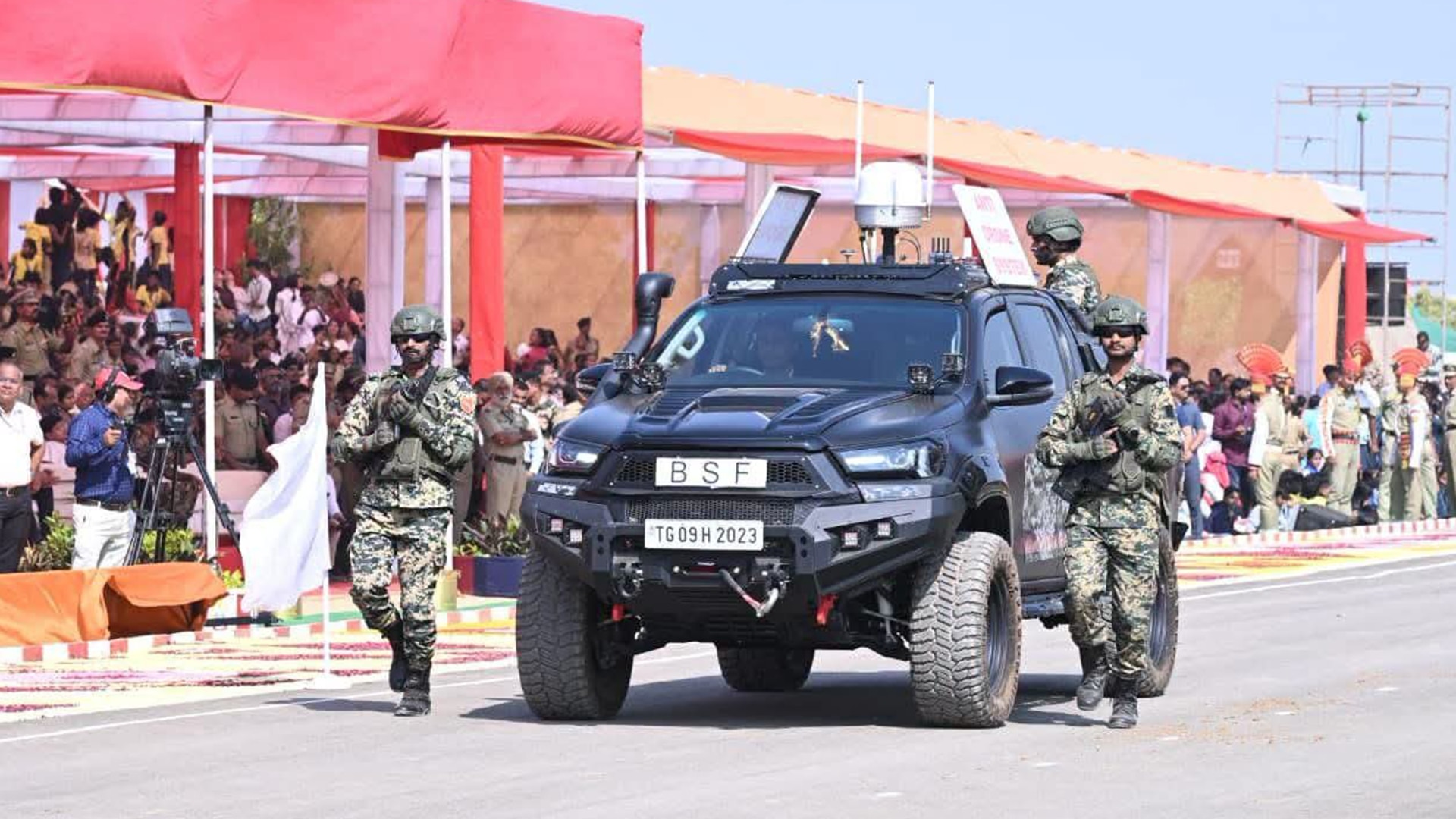 BSF mobile anti-drone shield