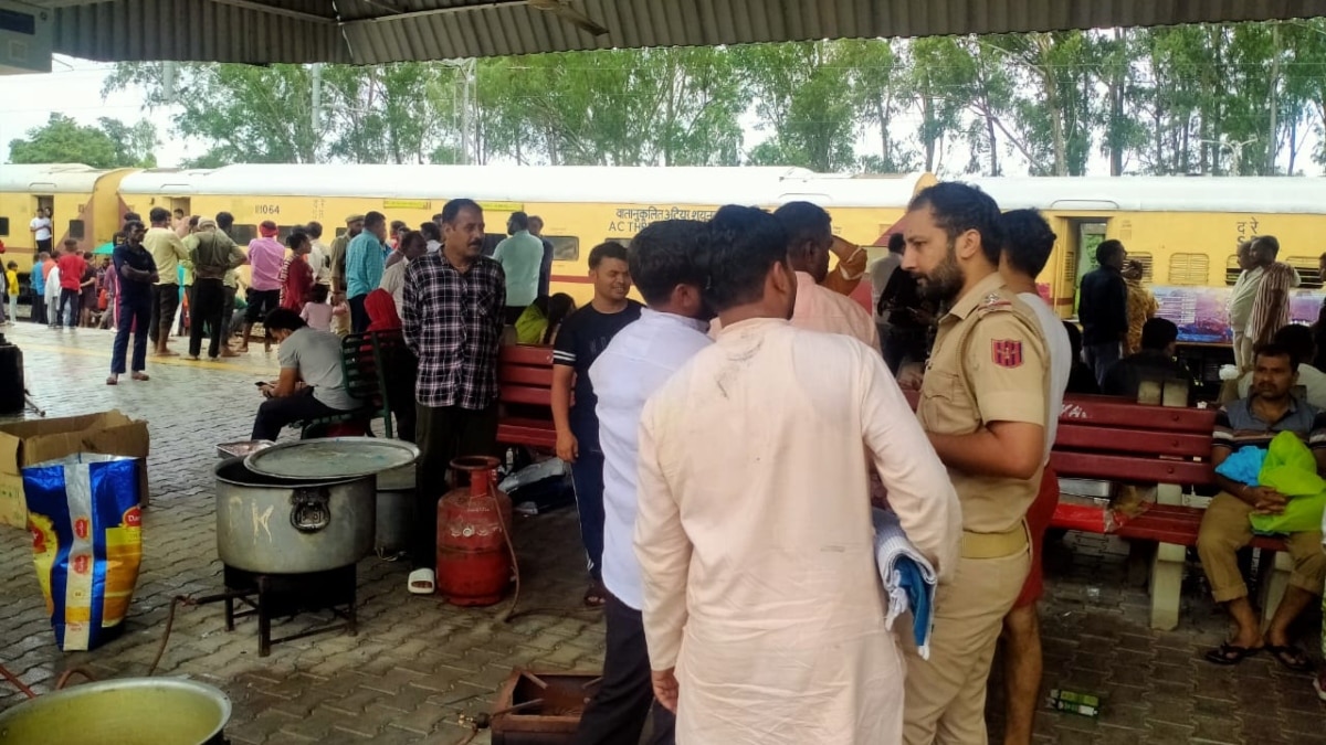 Train Stuck At Manwal