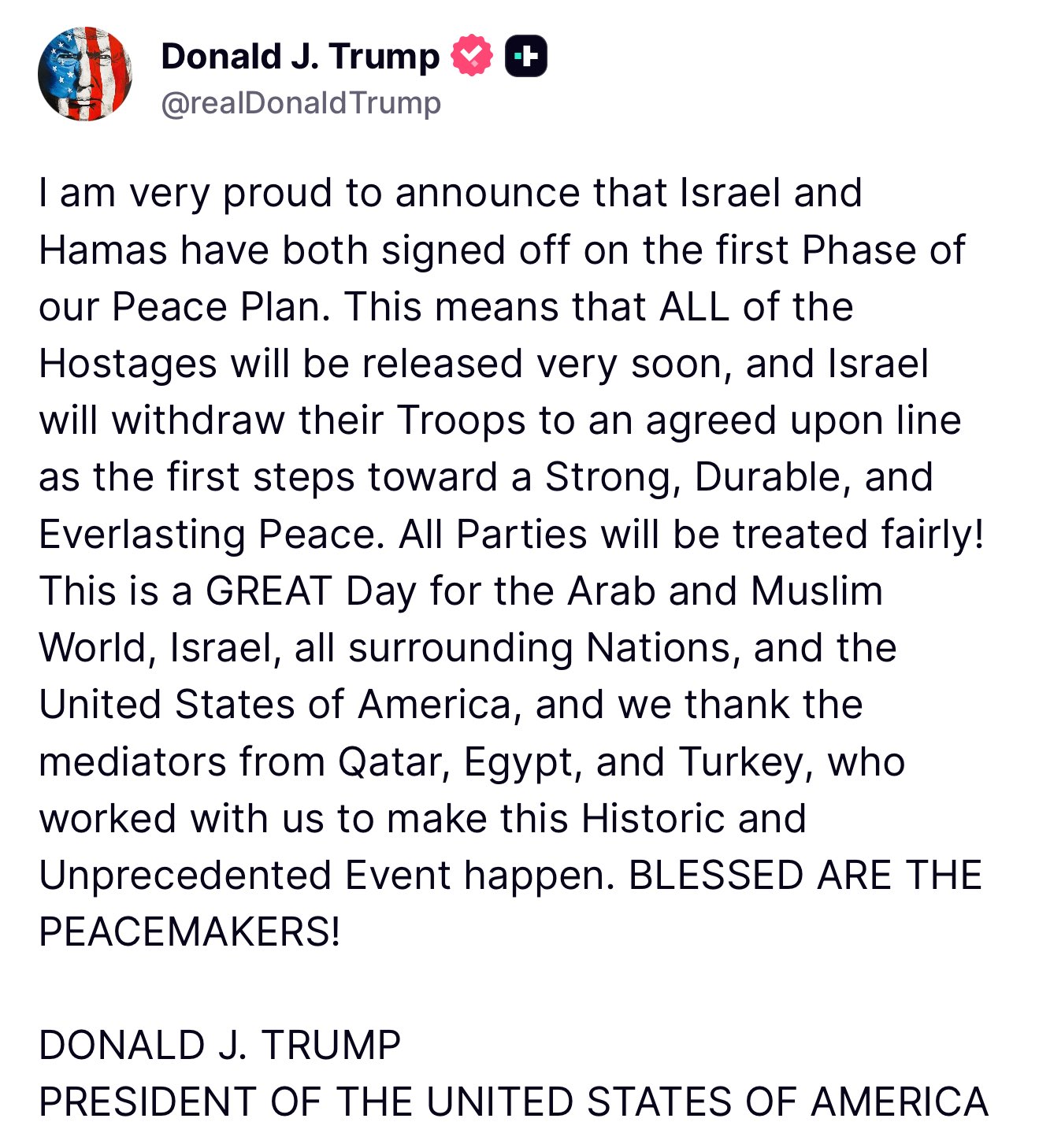 trump on gaza