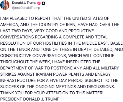 Trump Social Media Post