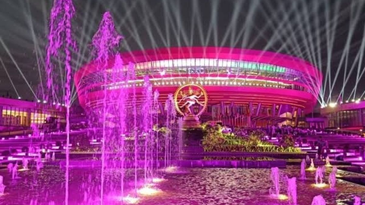 नई दिल्ली में स्थित भारत मंडपम, जहां होना है जी 20 शिखर सम्मेलन.