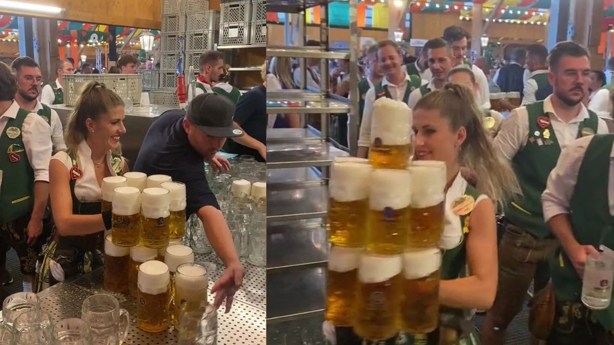 वेट्रेस के वीडियो को लाखों लोगों ने देखा (तस्वीर- सोशल मीडिया)