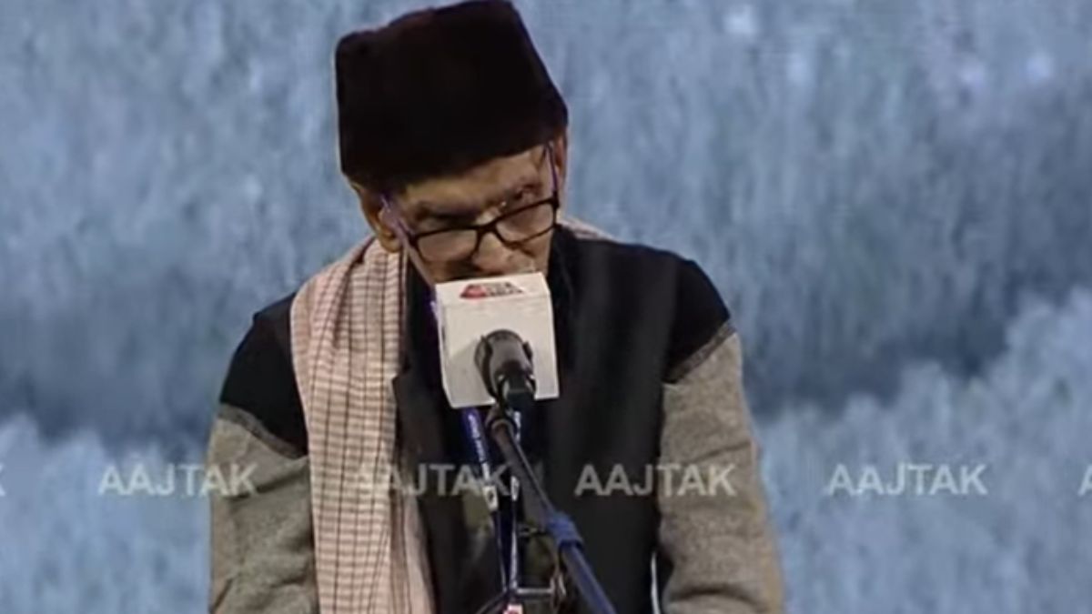 शायर फ़हमी बदायूनी (तस्वीर- आजतक)