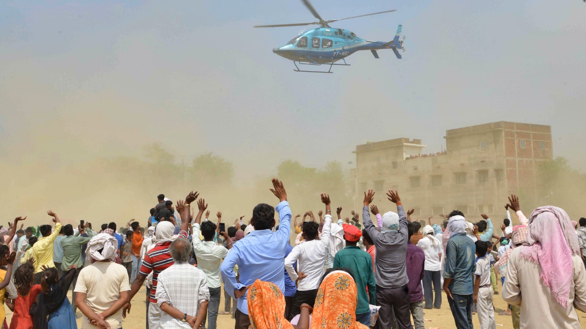 Helicopter for Campaigning 
