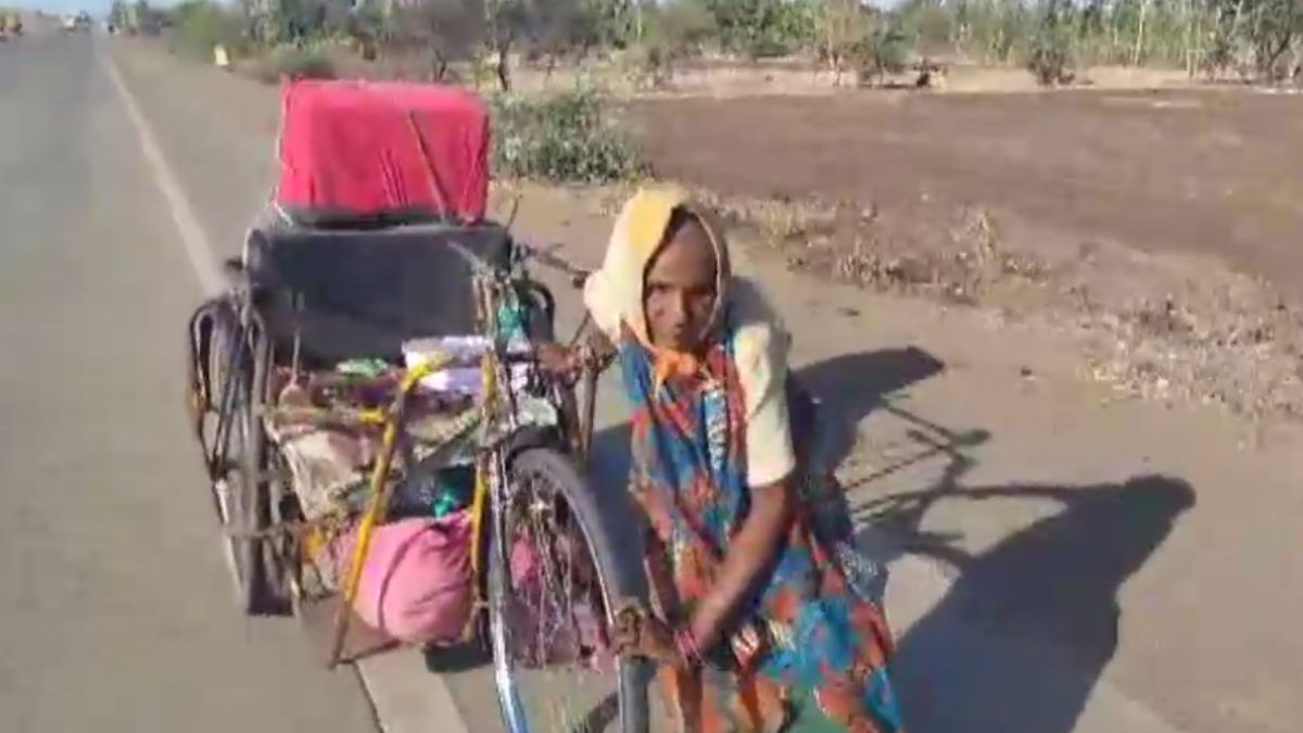 90 साल की महिला ने 180KM चलाई ट्राई साइकिल. (Photo: Video Grab)