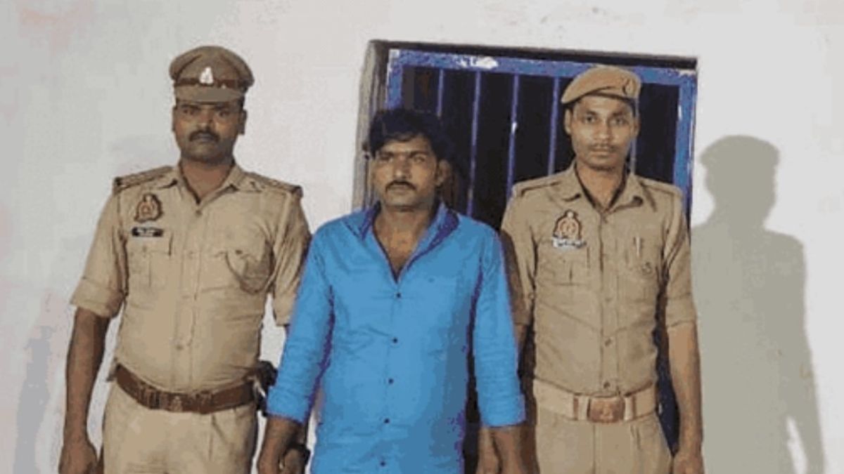 पुलिस की गिरफ्त में आरोपी. पुलिस की गिरफ्त में आरोपी.