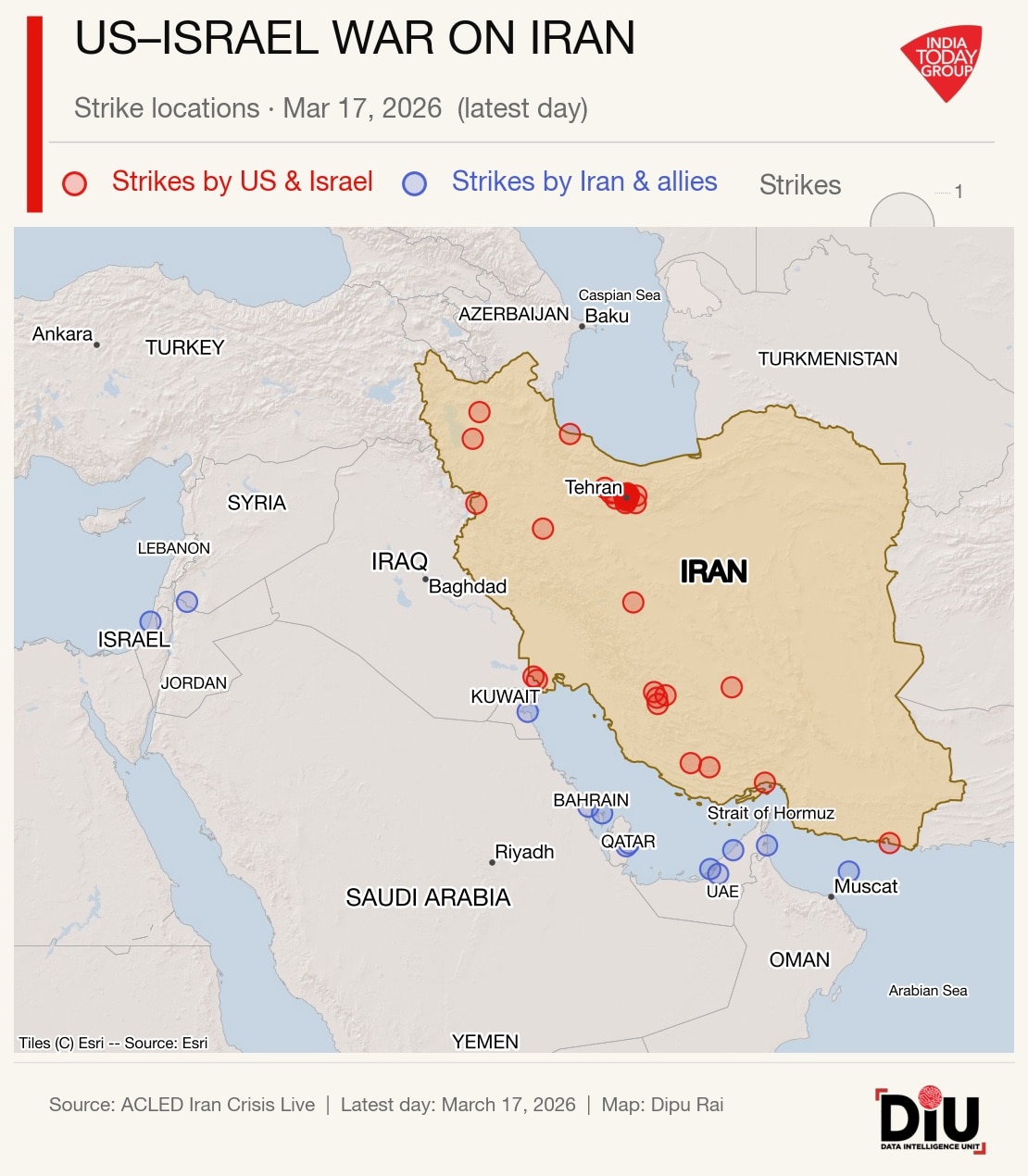 US Israel Iran War DIU GFX 2nd