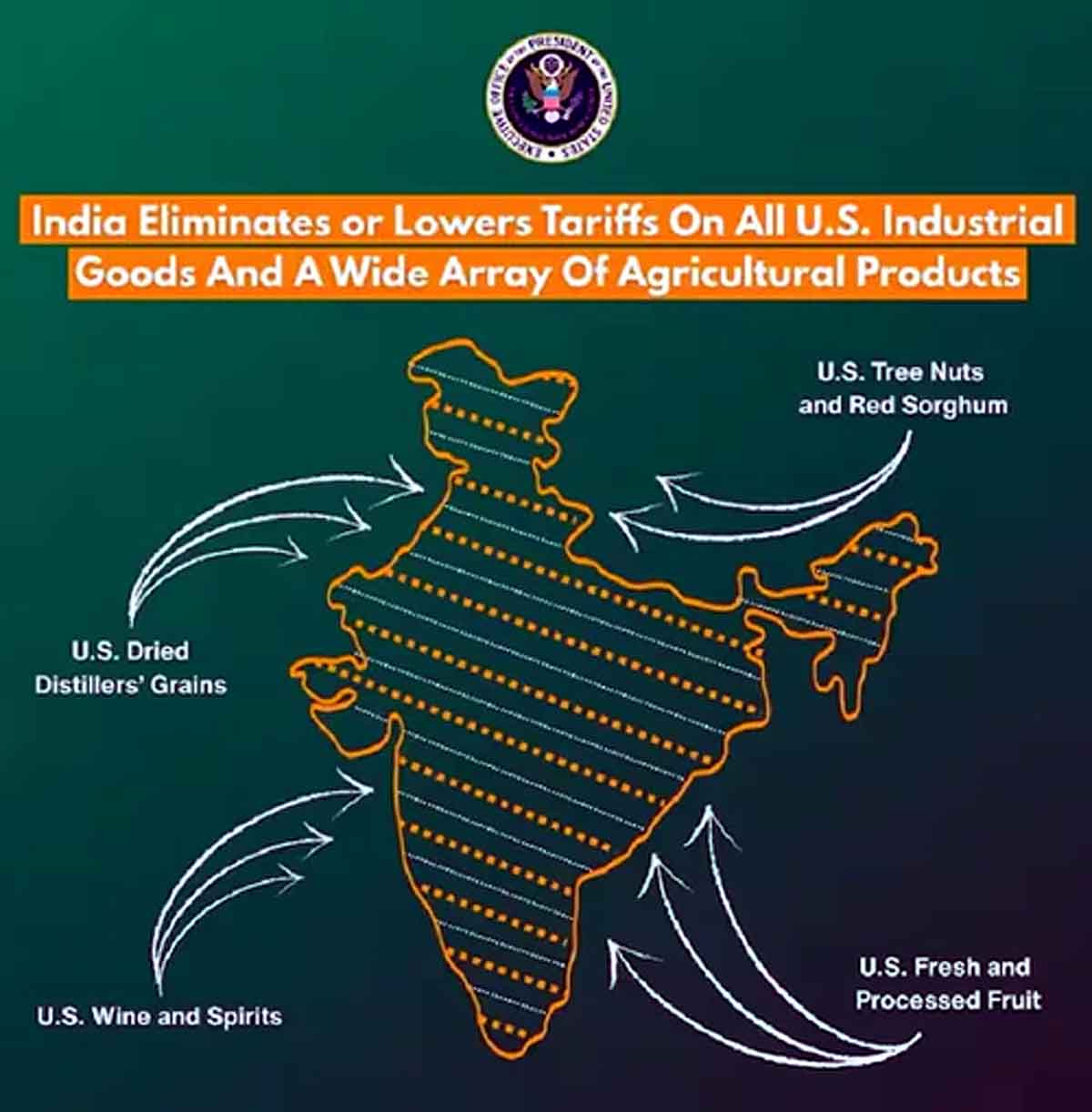 India Map US Trump Pakistan