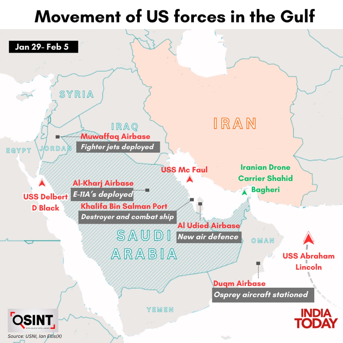 US military buildup near Iran