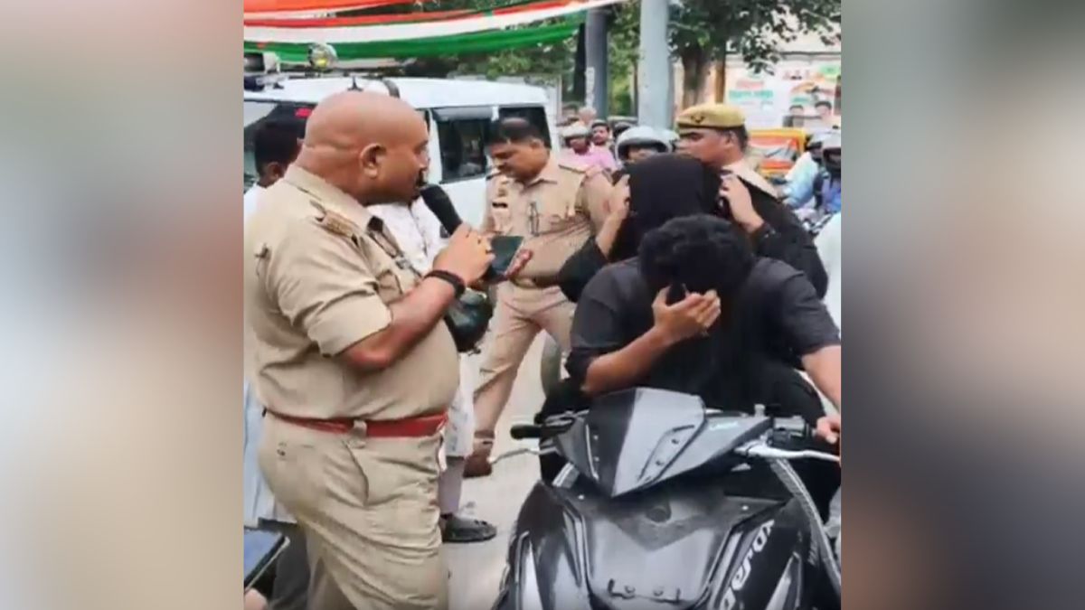 varanasi burqa mystery police stop burqa clad biker prank reel varanasi burqa mystery police stop burqa clad biker prank reel