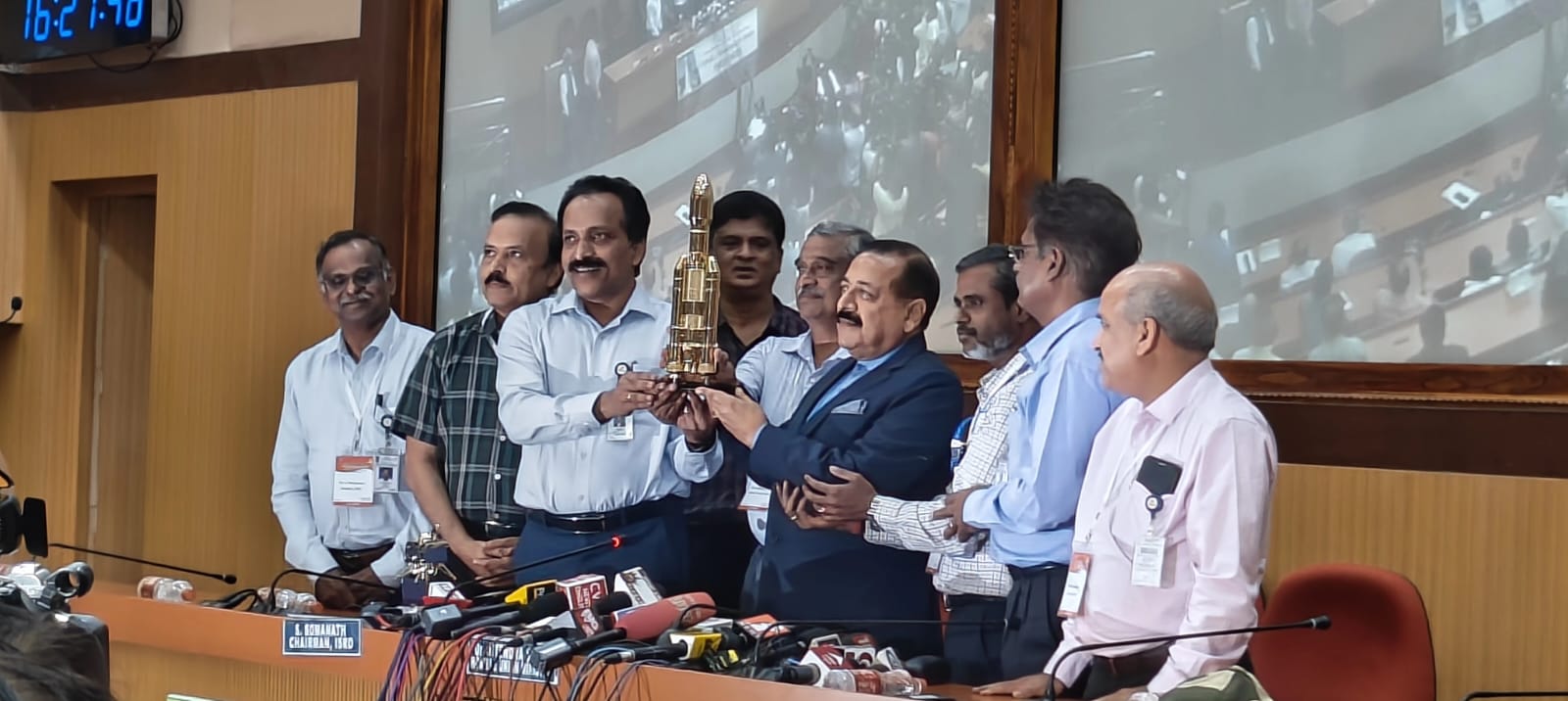 चंद्रयान-3 को लेकर प्रेस कॉन्फ्रेंस