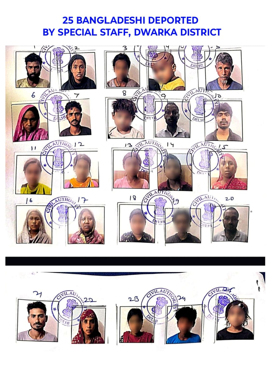 दिल्ली पुलिस का बड़ा एक्शन... 71 विदेशी नागरिक डिपोर्ट, बांग्लादेशी-रोहिंग्या और नाइजीरियाई शामिल दिल्ली पुलिस का बड़ा एक्शन... 71 विदेशी नागरिक डिपोर्ट, बांग्लादेशी-रोहिंग्या और नाइजीरियाई शामिल