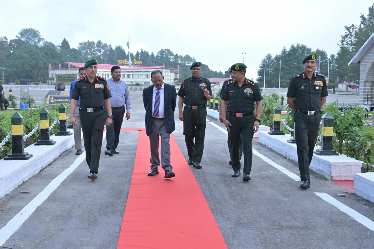 Ajit Doval inspecting the Bhulla Tal