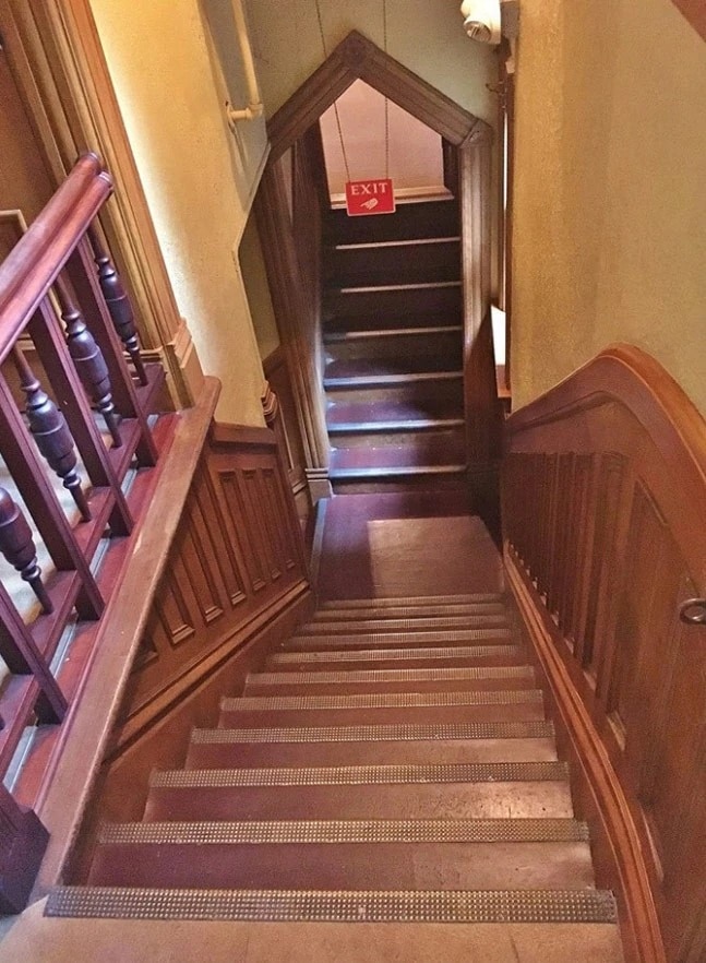 Stairs (Photo: Facebook\@Winchester Mystery House)