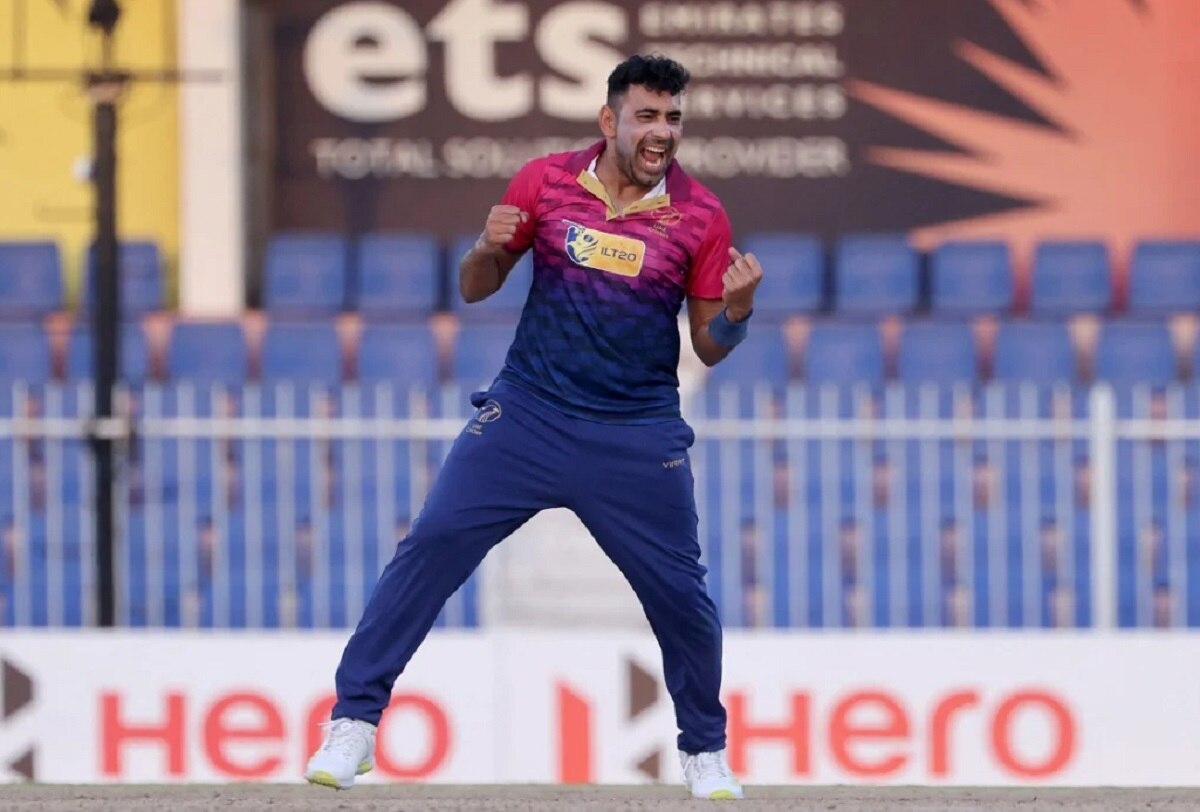 Zahoor Khan celebrates a dismissal AFP-Getty