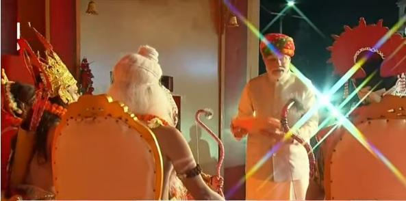 प्रधानमंत्री नरेंद्र मोदी ने की अयोध्या लौटे भगवान राम की आरती