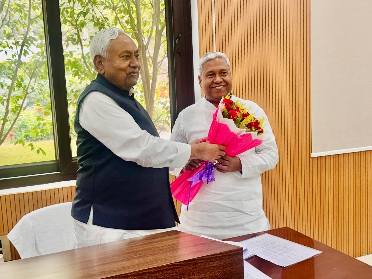 Santosh Suman and Nitish Kumar