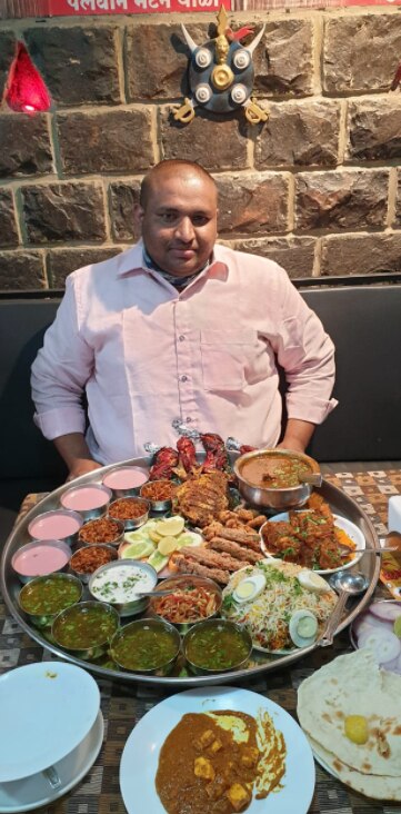 सोमनाथ पवार खाने की प्रतियोगिता जीतने वाले एकमात्र प्रतिभागी 