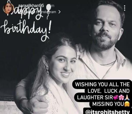 रोहित शेट्टी संग सारा अली खान