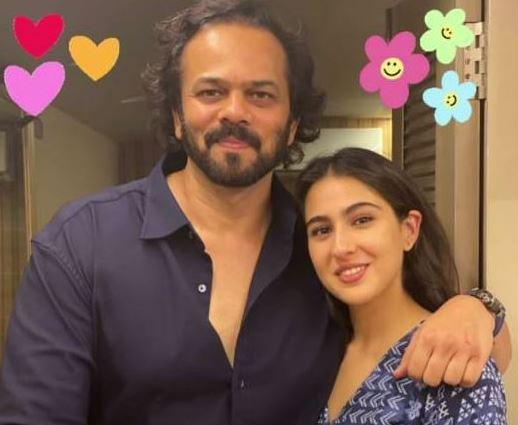 रोहित शेट्टी संग सारा अली खान