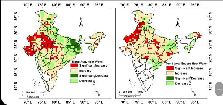 Heat wave incident increases in India