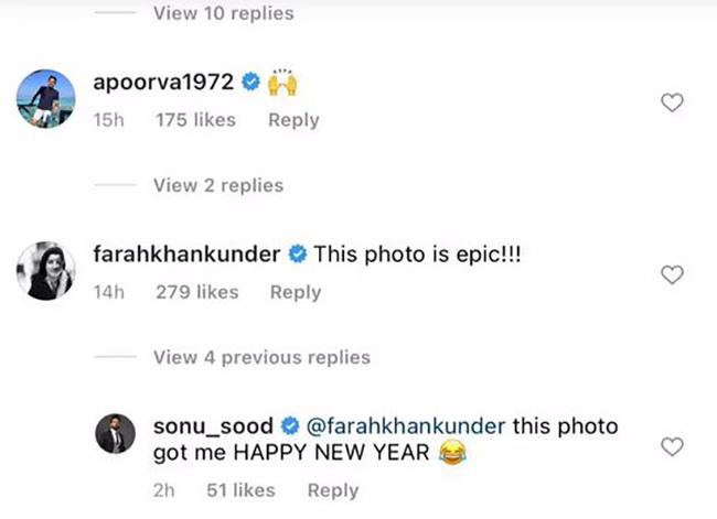 सोनू की पोस्ट पर एक्ट्रेस ने किया कमेंट