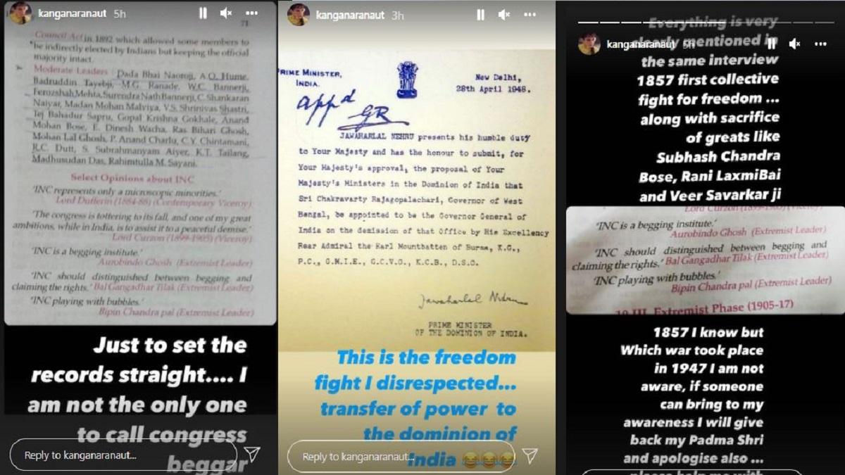 Kangana Ranaut Instagram Posts