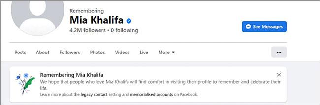 मिया खलीफा का फेसबुक अकाउंट
