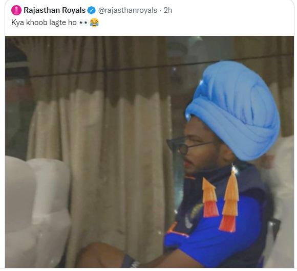 Rajasthan Royals Tweet on Sanju Samsonn (Twitter)