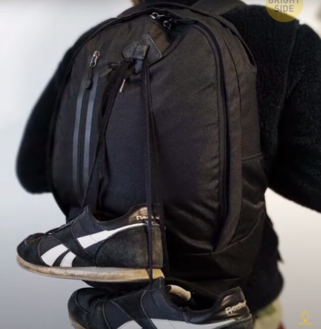 Real Purpose of Diamond slits on backpacks (Bright Side Youtube)