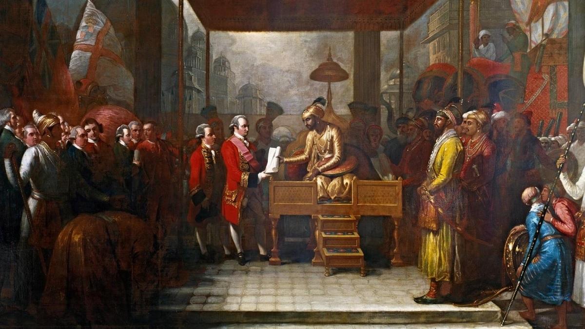 मुगल दरबार में कंपनी के लोग (Photo: British Library)