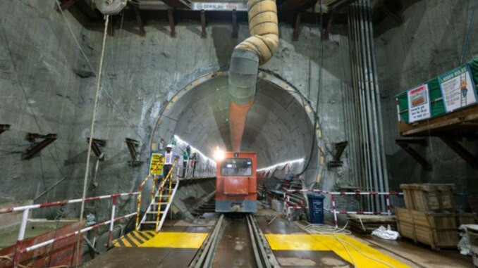 Rapid Rail Tunnel Work