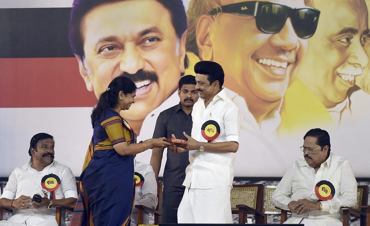 पार्टी में कनिमोझी करुणानिधि को बड़ी जिम्मेदारी दी गई है (Photo : PTI)