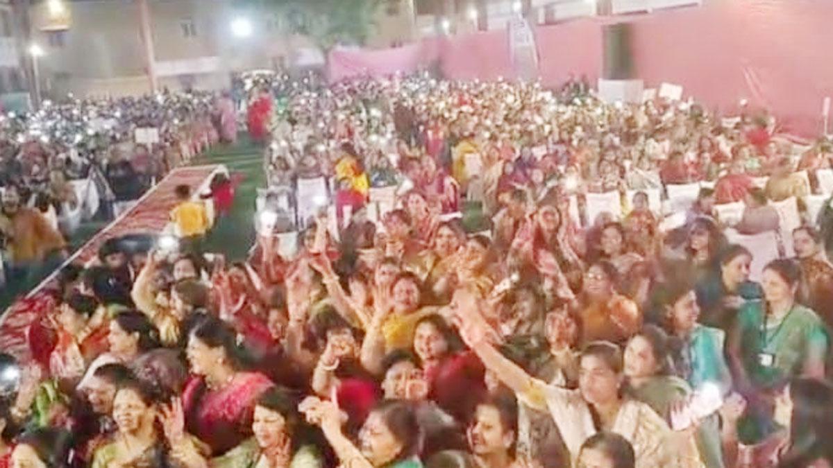 पूरे गांव ने उठाया कार्यक्रम को सफल बनाने का जिम्मा