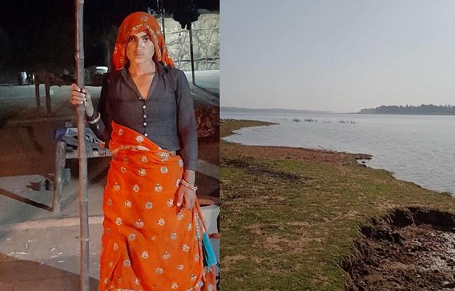 विमल ने इसी डंडे से किया था मगरमच्छ पर हमला.