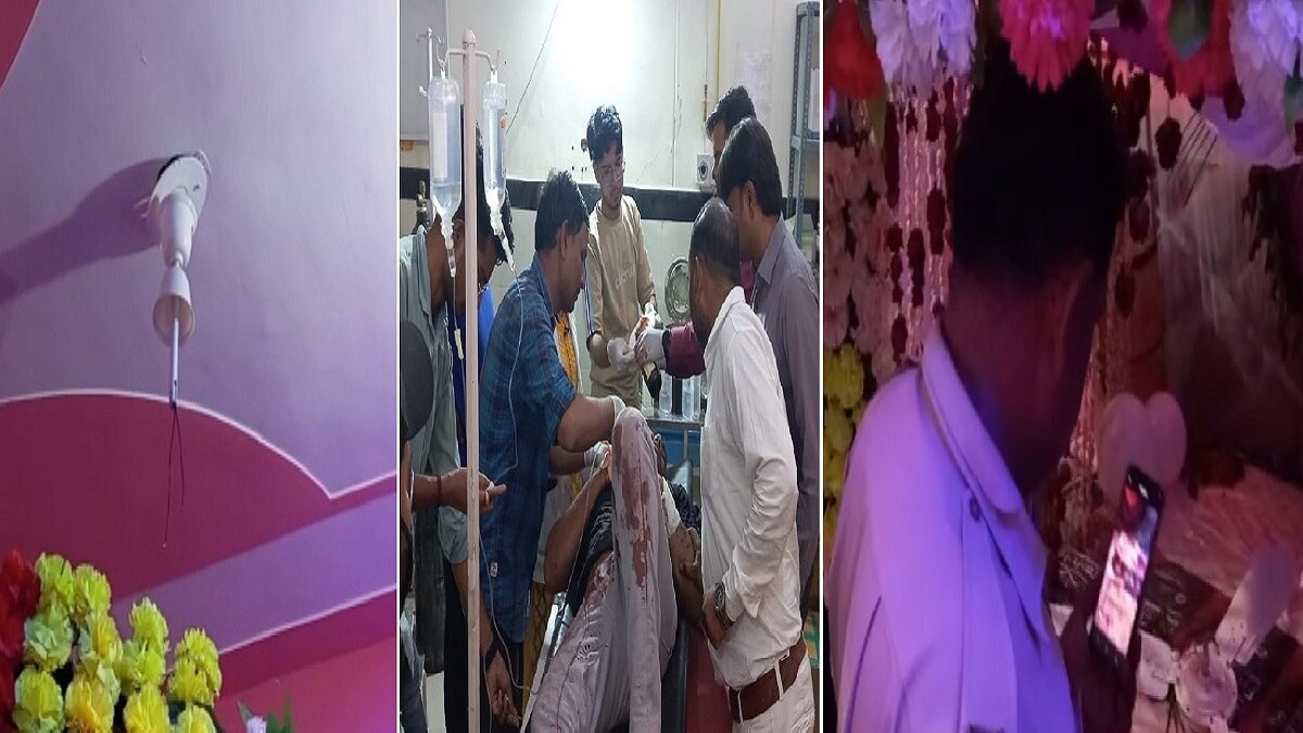 सीलिंग फैन गिरने से युवक घायल.