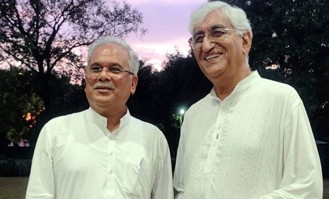 भूपेश बघेल और टीएस सिंहदेव (फाइल फोटोः पीटीआई)
