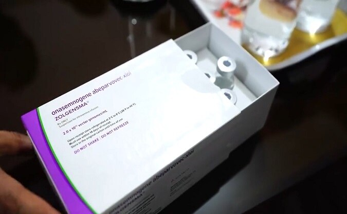 साढ़े 17 करोड़ रुपए की कीमत वाला Zolganesma Injection.