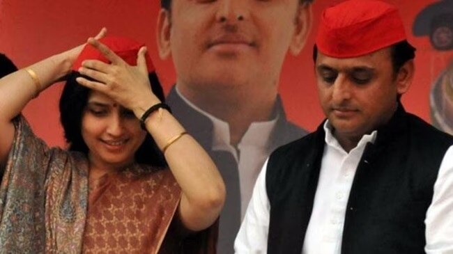 डिंपल यादव और अखिलेश यादव (फाइल फोटो)