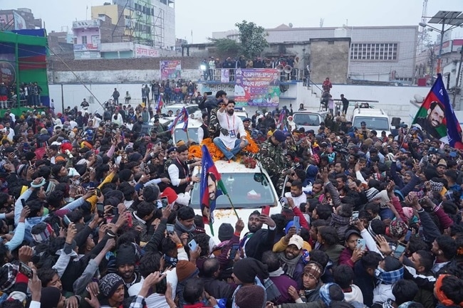 चिराग पासवान ने हाजीपुर में बड़ी रैली कर दिखाई ताकत (फोटोः ट्विटर)