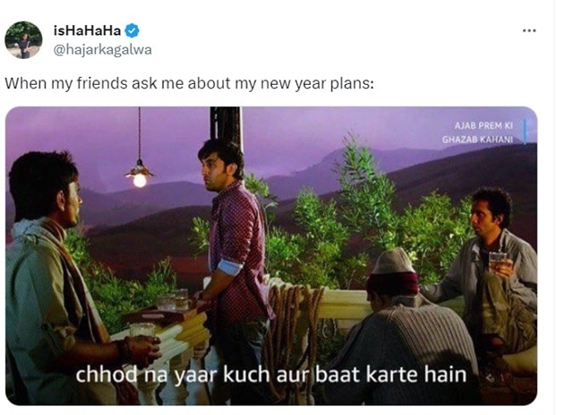 नए साल पर सोशल मीडिया पर शेयर हुए मीम्स